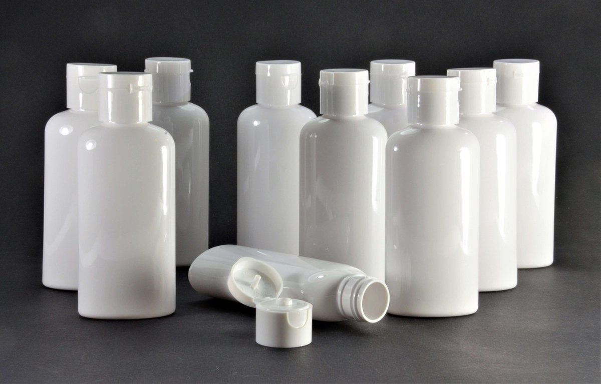 Uitbeelding duizend Deskundige Flessen 100ml met Klepdop 10 stuks - Navulbaar - Lege plastic flessen -  Lege Flesjes | bol.com