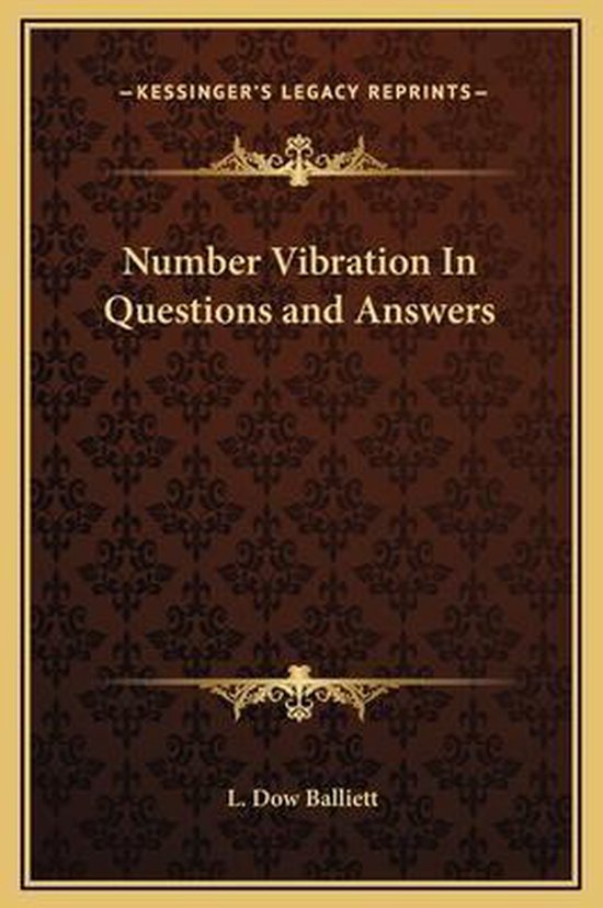 Number Vibration in Questions and Answers - cover