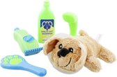 Toi-Toys hondentrimsalon - 5-delig -Speelgoed voor kleine dierenfans - Complete hondentrimsalon