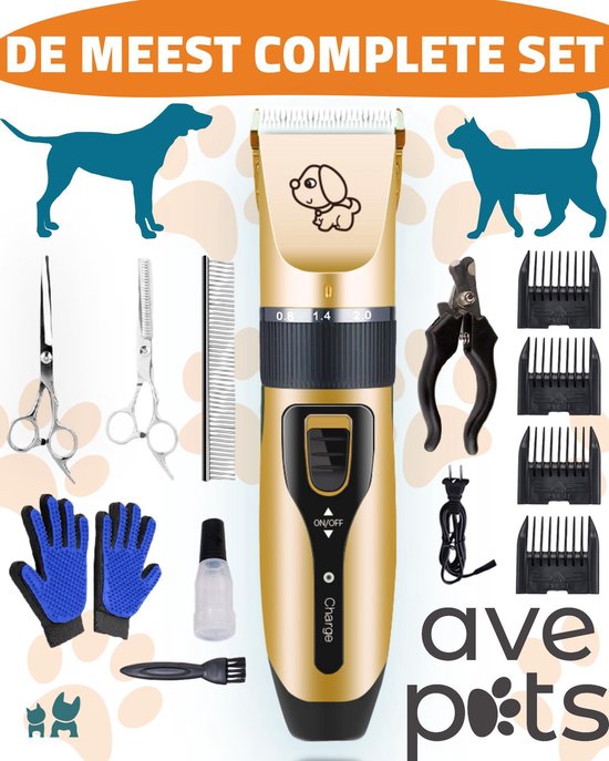 AVE Pets® Complete Hondentondeuse Set - Draadloos