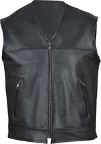 Urban 5884® HD Vest - Heren Bodywarmer - Rund Leer . Biker Vest - Maat XL