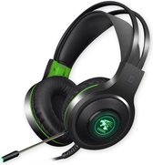 Luminous Game Headphone V5000  - Gaming Koptelefoon - Multi Platform - 7.1 - Gaming Headset voor PC, Laptop en Mac – Zwart/groen - Led Verlichting Groen