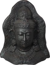 SENSE Boeddha hoofd bruin - Indiase boeddha -Tuinbeeld - Interieurdecoratie beeld