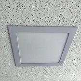 LED plafond lamp 18 W - Energy saving LED panel light - Inbouw paneel - LED downlight - Vierkant -  225 x 225 mm - Wit - Aluminium - CE - RoHS - Plafonnière - Geschikt voor kantoor