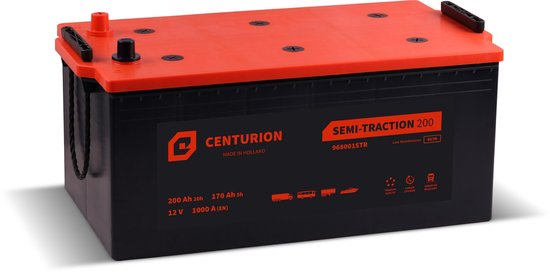 Leeuw aangenaam bouwer Centurion Semi-tractie accu 200Ah 12V | Boot | bol.com