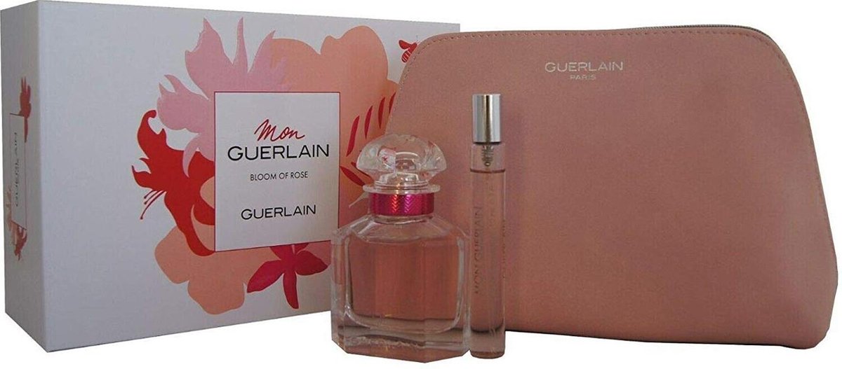 Guerlain Mon Guerlain Coffret Cadeau Bloom of Rose 50 ml EDT + EDT 10 ml +  Trousse de... | bol.com