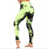 TikTok legging – Olamee – Tie Dye - Anti Cellulite Legging - Absorberend - Yoga – Fitness – Vrije tijd - Scrunch Butt - High Waist - Gym Wear – Elastisch – Tweede huid – Platte buik – A Kwali