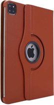Geschikt voor iPad Pro 11 2020 / 2021 Draaibaar Hoes 360 Rotating Multi stand Case - cover - Bruin