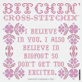 Bitchin' Cross Stitchin' 2021 Wall Calendar