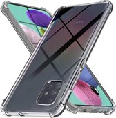 DrPhone Galaxy S10 Lite / A91 TPU Hoesje - Siliconen Shock Bumper Case -Backcover met Verstevigde randen voor extra bescherming