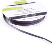 Vaessen Creative • Satijnlint dubbel 3 mm Antraciet