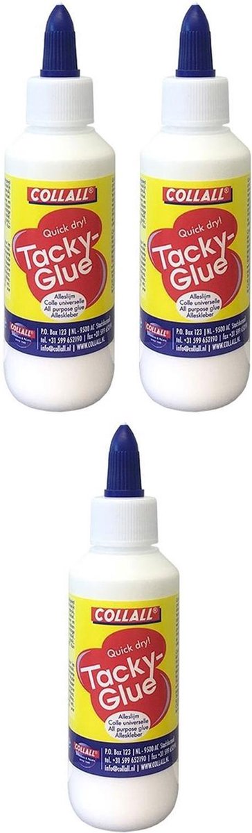 3x collant Tacky Glue - Total 300ml - Colle tout usage