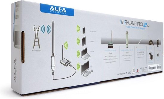 Alfa Network WiFi Camp Pro 2V2 WiFi versterking & Hotspot - voor de camper,  caravan,... | bol.com