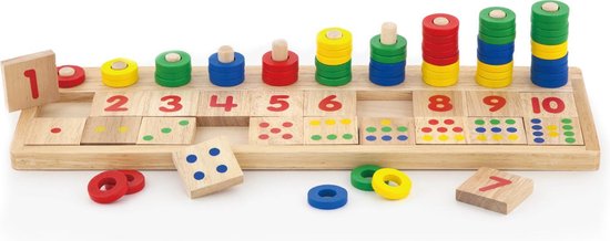 | Viga Toys Match de Getallen Tel Reken en Houten tel reken en sorteerspel | Kidzstore