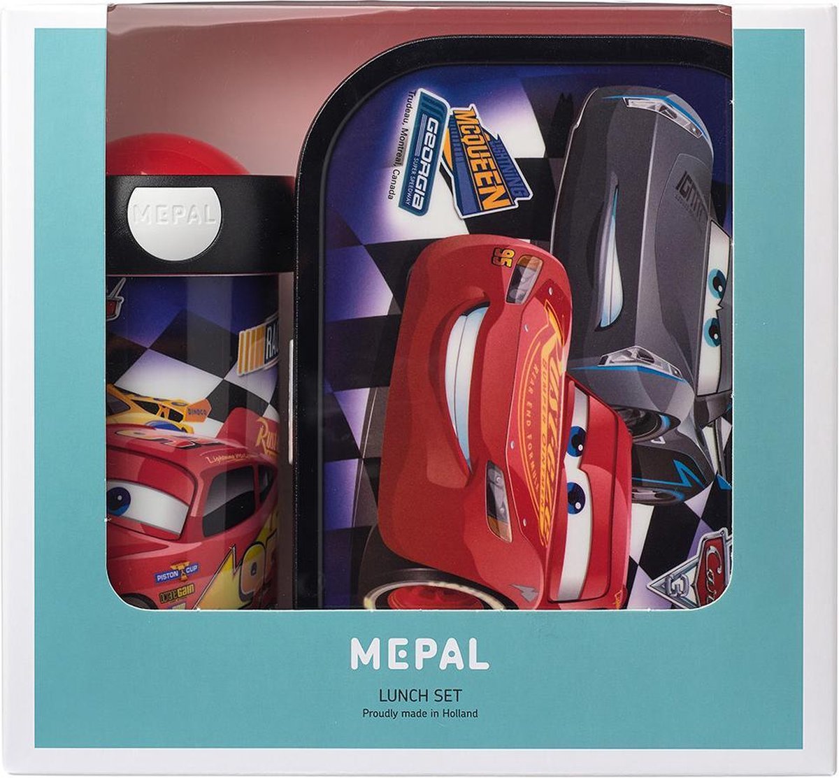 Mepal Lunchset Campus Gourde+Boîte à lunch Cars - Partywinkel