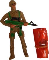 Lg-imports Speelfiguur Parachutist Jongens 9 Cm Bruin/oranje