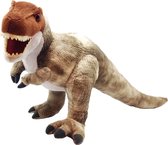 Pluche dinosaurus T-rex knuffel 38 cm - Dinosaurus dieren knuffels - Speelgoed