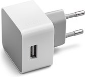 Azuri thuislader met USB poort - 2.4Amp/100-240V - Universeel - Wit