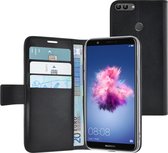Azuri walletcase - magnetische sluiting & 3 cardslots - zwart - Huawei P Smart