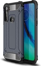 Armor Hybrid Back Cover - Motorola Moto G Pro Hoesje - Donkerblauw