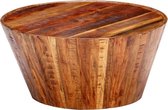 Salontafel  Massief Hout- koffietafel (Incl LW3D Klok) - coffee table woonkamertafel