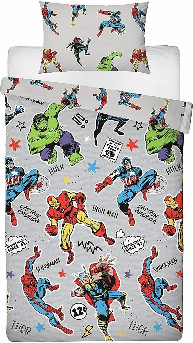 Onderbreking Thriller De volgende Avengers dekbedovertrek - 1 persoons - Marvel Avenger dekbed - 135 x 200 cm  | bol.com