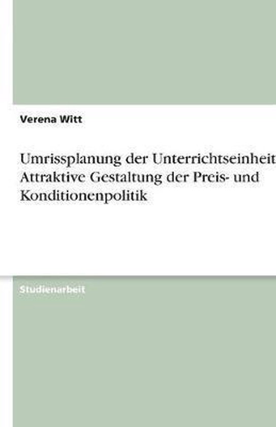 Umrissplanung der Unterrichtseinheit - cover