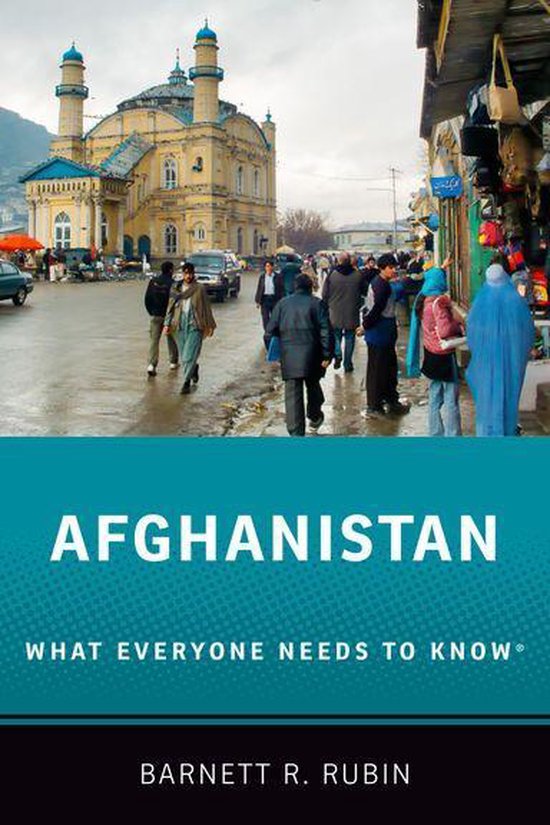 Couverture du livre 'Afghanistan: Ce que tout le monde doit savoir' montrant une scène de rue avec une mosquée en Afghanistan.