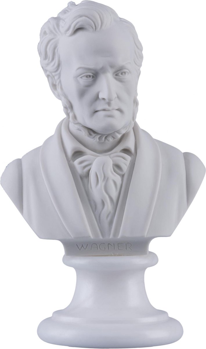 Music Gifts - Albast borstbeeld Wagner 30 cm