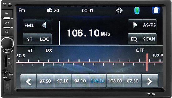 buitenaards wezen wervelkolom Bezem 2-DIN Autoradio - 7 Inch HD Scherm - Dubbel Din - Bluetooth - Autoradio -  AUX - USB -... | bol.com