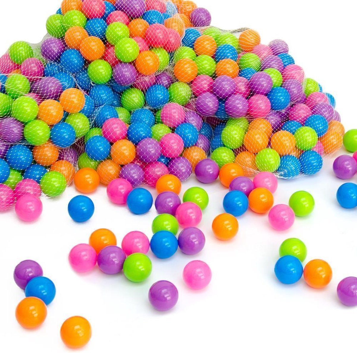 50 Baby ballenbak ballen - 5.5cm ballenbad speelballen voor kinderen vanaf 0 jaar Pastel - LittleTom