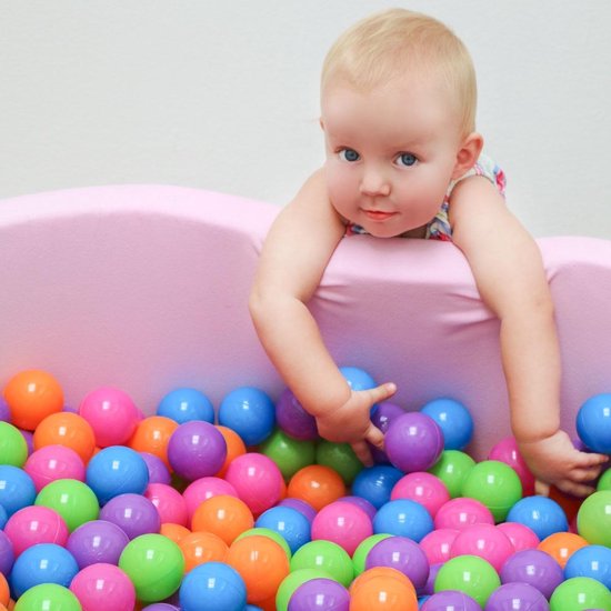 Baby ballenbak ballen - 6cm ballenbad speelballen voor kinderen vanaf 0 jaar Pastel - LittleTom