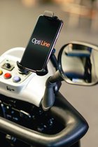 Opti-Line Scootmobiel mount met universele smartphonehouder