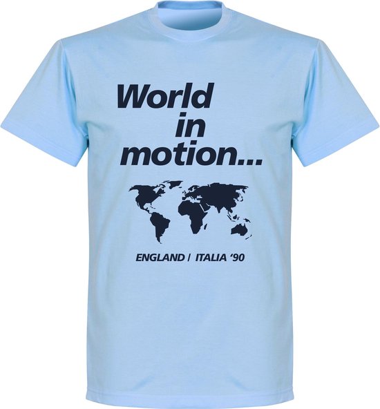World In Motion T-shirt - Lichtblauw - L