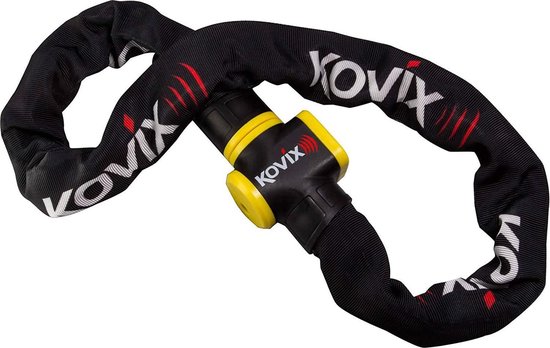 Kovix KCL10-120 Fiets Motor Kettingslot met Alarm 120db 10mm x 120cm - kovix