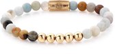 Rebel&Rose armband - Ocean Adventure - 6mm - yellow gold plated
