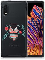 TPU Siliconen Hoesje Geschikt voor Samsung Xcover Pro Telefoon Hoesje Boho Summer