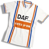 DAF Trucks casual retro shirt - We ღ de koers! - Casual shirt geïnspireerd op het wielershirt van de wielerploeg DAF Trucks Cote d'Or - 100% katoen Heren T-shirt XL