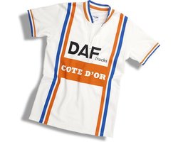 DAF Trucks casual retro shirt - We ღ de koers! - Casual shirt geïnspireerd op het wielershirt van de wielerploeg DAF Trucks Cote d'Or - 100% katoen Heren T-shirt XL