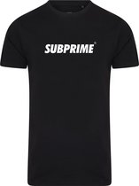 Subprime - Heren Tee SS Shirt Basic Black - Zwart - Maat S