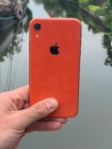 Dwrap iPhone XR Suède Oranje Skin
