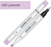Stylefile Marker Brush - Lavender - Hoge kwaliteit twin tip marker met brushpunt