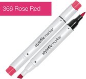 Stylefile Marker Brush - Rose Red - Hoge kwaliteit twin tip marker met brushpunt