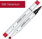 Stylefile Marker Brush - Geranium - Hoge kwaliteit twin tip marker met brushpunt
