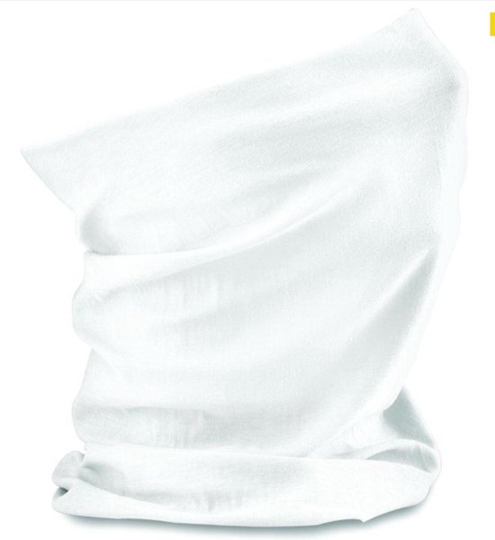 SportSjaal / Stola / Nekwarmer Unisex One Size Beechfield White 100% Polyester