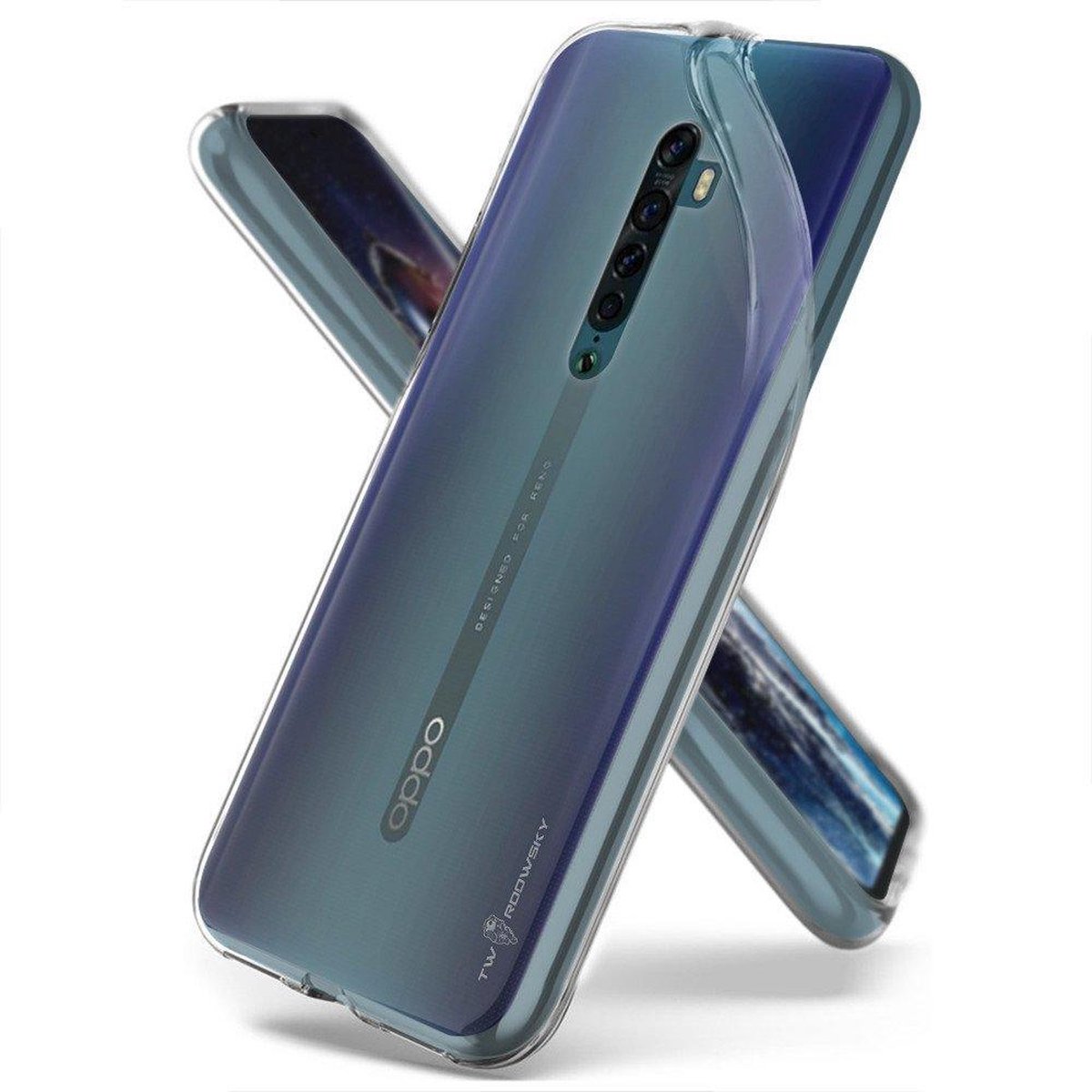 HB Hoesje Geschikt voor Oppo Reno 2 Transparant - Siliconen Back Cover