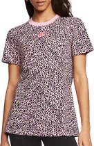 Nike Sportswear Animal Print  Sportshirt - Maat M  - Vrouwen - roze/zwart/groen