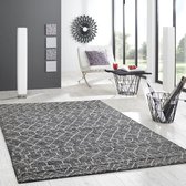 Handgemaakt Vloerkleed Berber Design - Grijs  - 160x230 cm