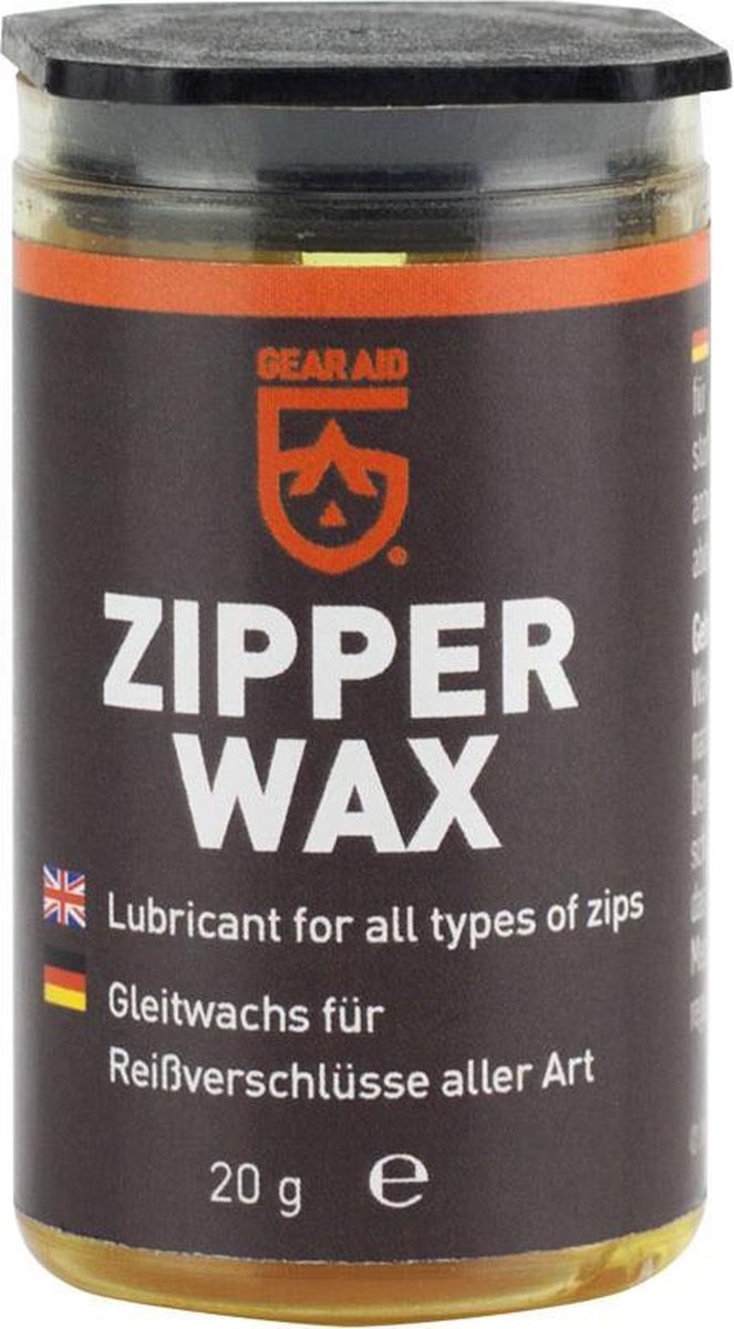 Gear aid Zipper Wax Wax voor ritsen 20 Gram bol