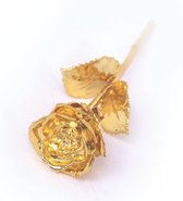United Entertainment® Gouden Roos - In roodfluwelen doos - 24 karaat - Cadeau voor partner - Valentijn cadeau man / vrouw - Met certificaat